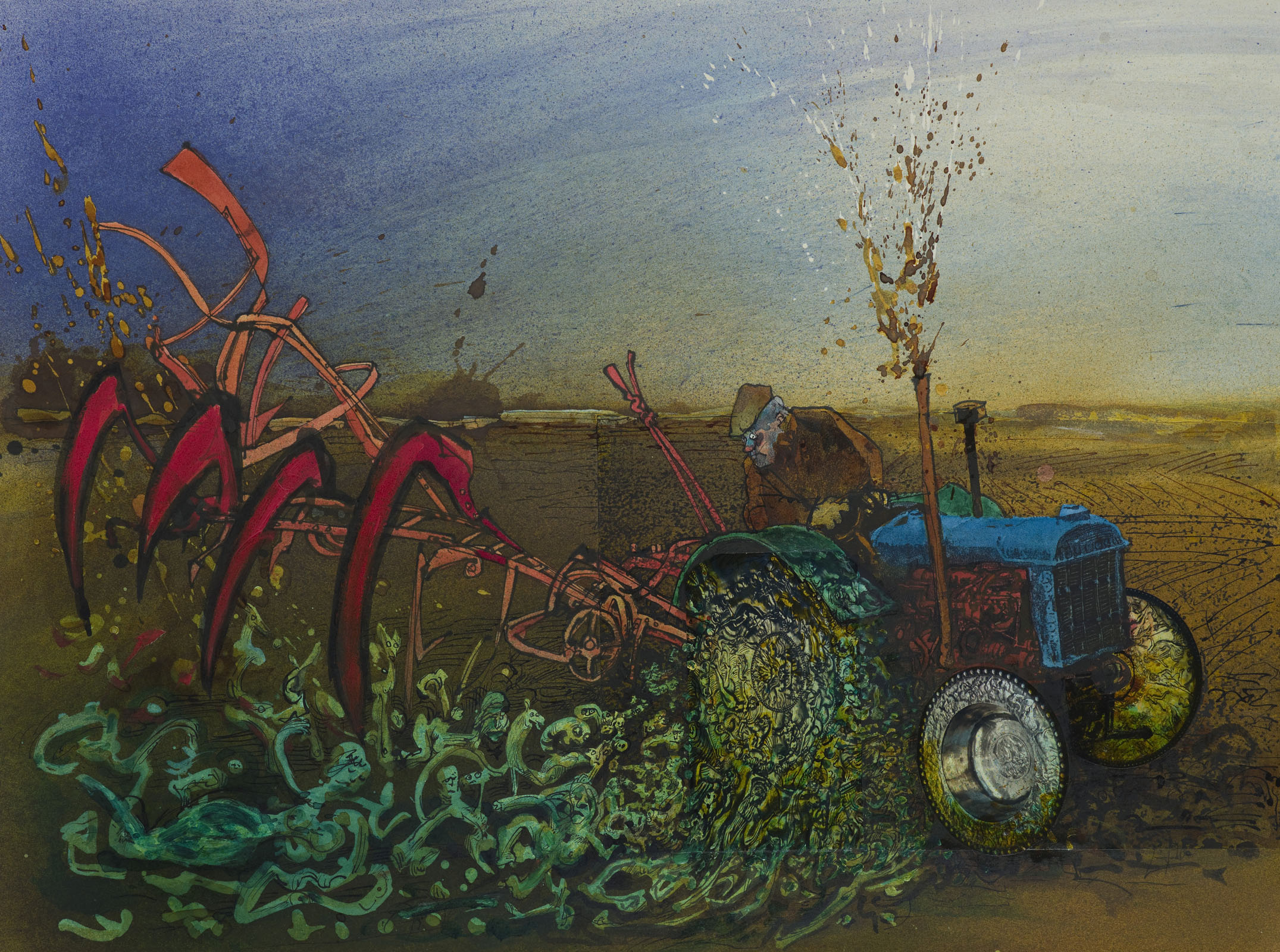 Ralph Steadman's illustrated version of Roald Dahl's Mildenhall Treasure