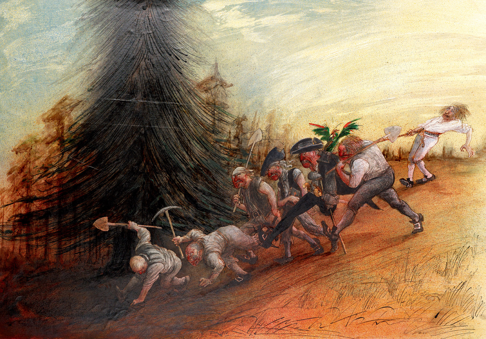 Ralph Steadman's illustrated version of Treasure Island 