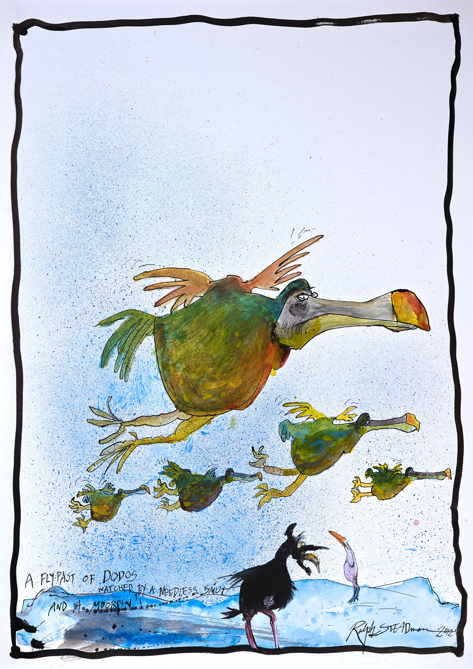 Collaboration between Ralph Steadman and Will Self