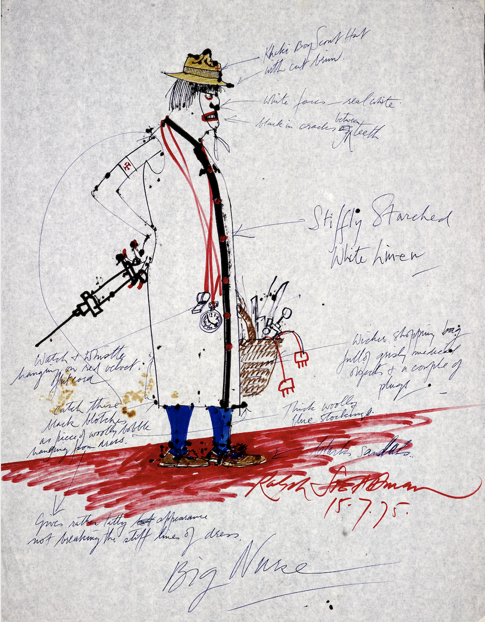 Nurse Costume, One Flew Over the Cuckoo's Nest, 1975 by Ralph Steadman