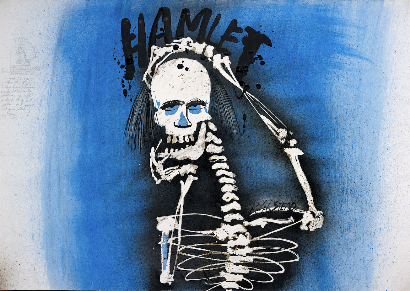 Hamlet Poster Artwork by Ralph Steadman